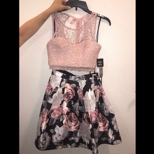 floral homecoming dress